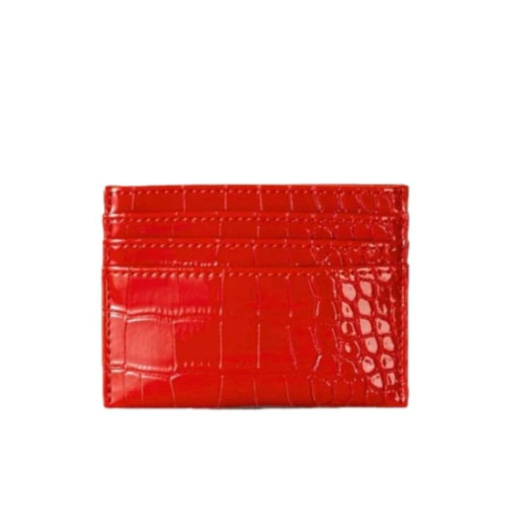 Red Croc Emily Multi Card Holder - Picture 1 of 4